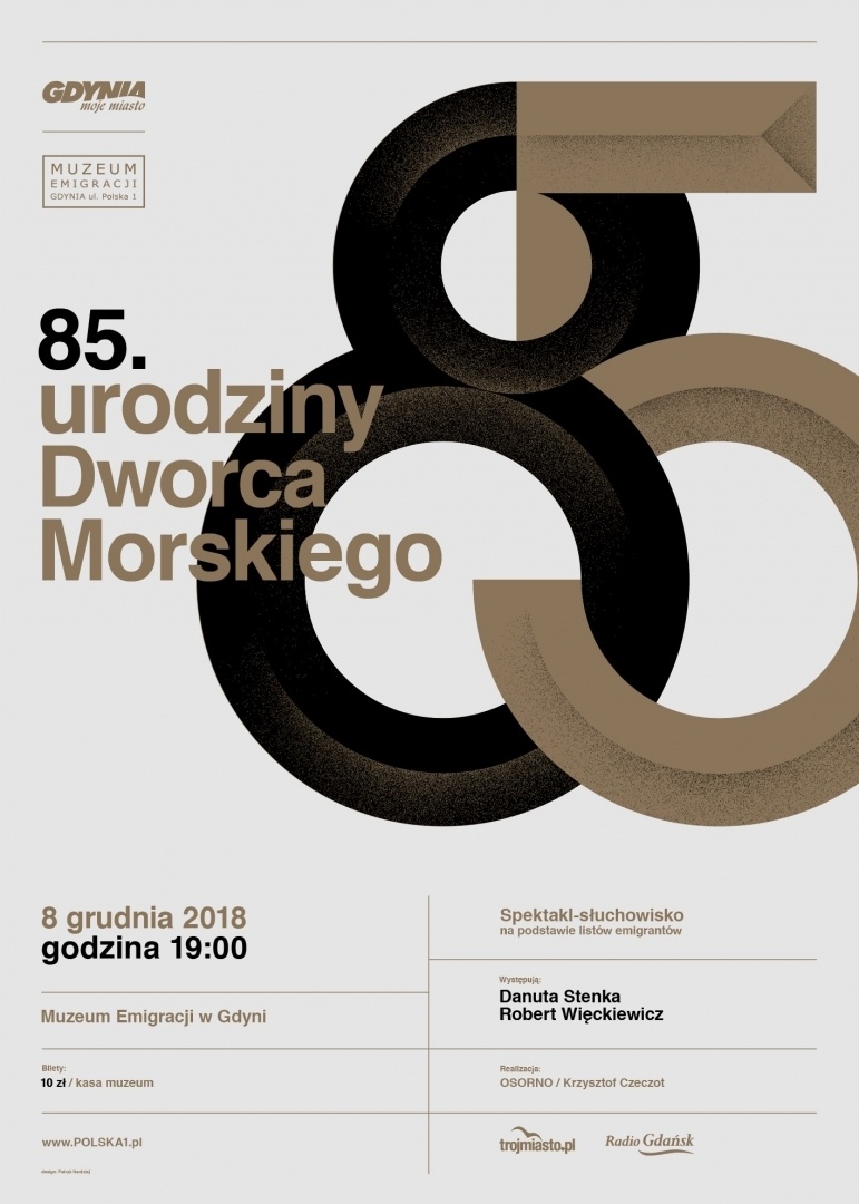 Read more about the article 85. urodziny Dworca Morskiego z udziałem Danuty Stenki i Roberta Więckiewicza