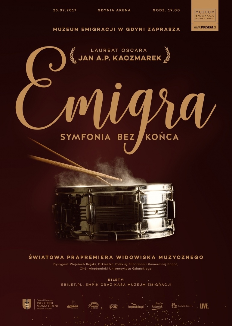 Read more about the article EMIGRA. The symphony by Jan A.P. Kaczmarek now available on DVD and CD!