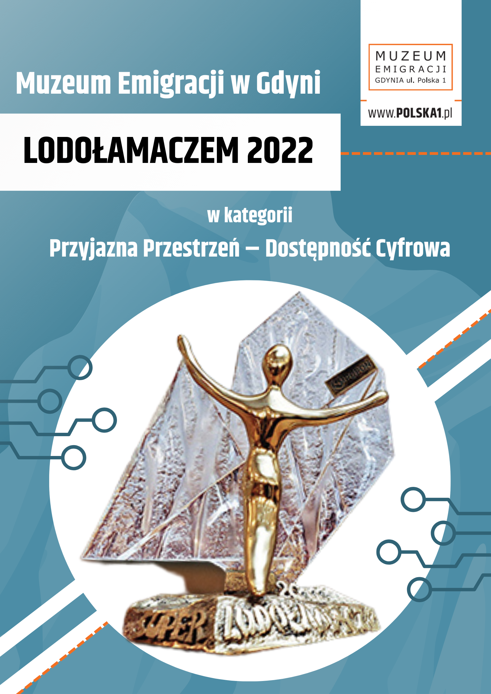 Read more about the article Muzeum Emigracji w Gdyni laureatem nagrody Lodołamacze 2022 w kategorii Przyjazna Przestrzeń – Dostępność Cyfrowa