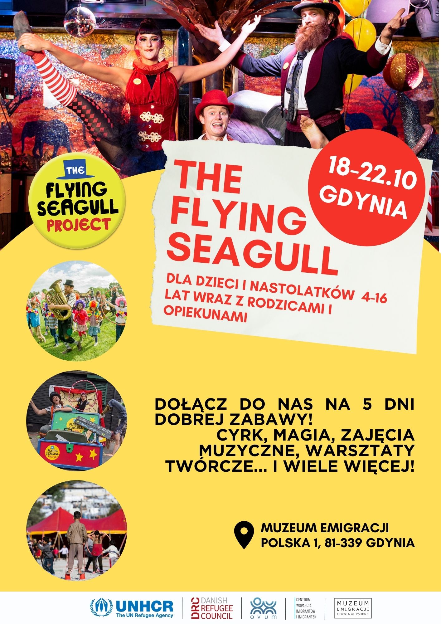 Read more about the article Bezpłatne pokazy dla dzieci w wykonaniu The Flying Seagull Project