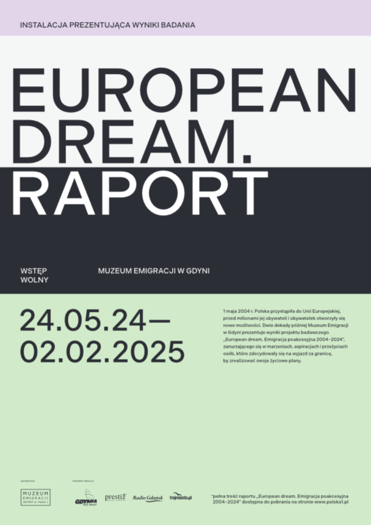 Plakat wydarzenia - European Dream Raport.